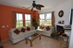 El Dorado Ranch San Felipe vacation rental villa 333 - living room with golf course views